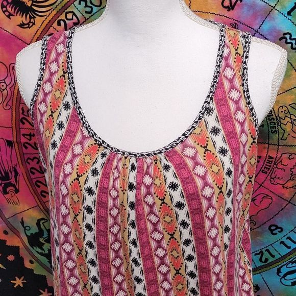 Daisy Fuentes | Pattern Print Blouse |Size: L - Picture 2 of 6